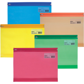 Snopake, Kapsa na zip Zippa-Bag, A4+, mix klasických barev