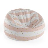 Dětský sedací vak Cocoon Pruhy a zlaté tečky: 75 x 45 x 35 cm