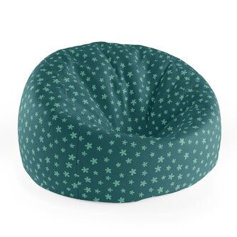 Dětský sedací vak Cocoon Zelené hvězdy: 75 x 45 x 35 cm