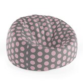 Dětský sedací vak Cocoon Velké růžové puntíky: 75 x 45 x 35 cm