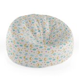 Dětský sedací vak Cocoon Měsíc a modré mráčky: 75 x 45 x 35 cm