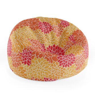 Dětský sedací vak Cocoon Barevné květiny: 75 x 45 x 35 cm