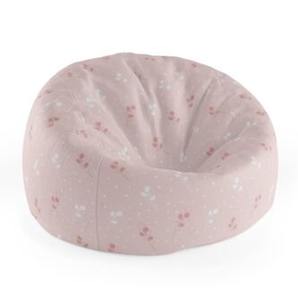 Dětský sedací vak Cocoon Bílé a růžové květy: 75 x 45 x 35 cm