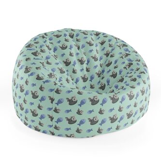 Dětský sedací vak Cocoon Kočky a rybičky: 75 x 45 x 35 cm