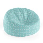 Dětský sedací vak Cocoon Bílé kruhy: 75 x 45 x 35 cm