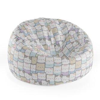 Dětský sedací vak Cocoon Kreslená koťátka: 75 x 45 x 35 cm