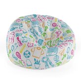 Dětský sedací vak Cocoon Barevná škola: 75 x 45 x 35 cm