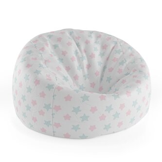 Dětský sedací vak Cocoon růžové a modré hvězdy: 75 x 45 x 35 cm