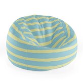 Dětský sedací vak Cocoon Modrožluté pruhy: 75 x 45 x 35 cm