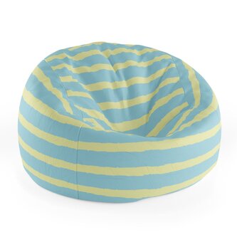 Dětský sedací vak Cocoon Modrožluté pruhy: 75 x 45 x 35 cm