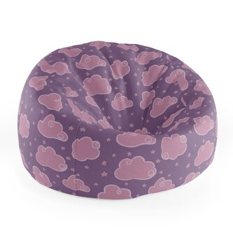 Dětský sedací vak Cocoon Růžové obláčky: 75 x 45 x 35 cm