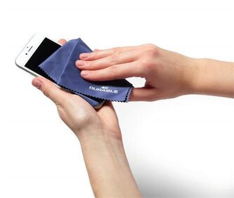 Čisticí hadřík, modrá, mikrovlákno, 20 x 20 cm, 1 ks, DURABLE 579406