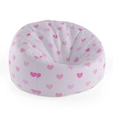 Dětský sedací vak Cocoon Růžové srdce: 75 x 45 x 35 cm