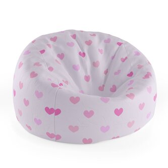 Dětský sedací vak Cocoon Růžové srdce: 75 x 45 x 35 cm