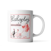 Hrnek Blahopřeji novomanželům: 200 ml