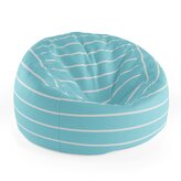 Dětský sedací vak Cocoon Bílé pruhy na modré: 75 x 45 x 35 cm