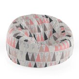 Dětský sedací vak Cocoon Tříbarevné jehlany: 75 x 45 x 35 cm