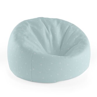 Dětský sedací vak Cocoon Tečky na bledě modré: 75 x 45 x 35 cm