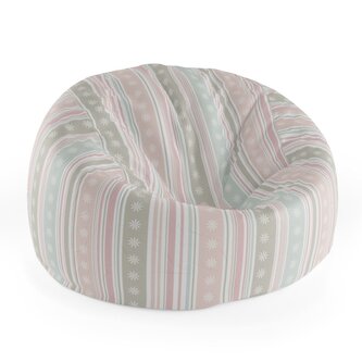 Dětský sedací vak Cocoon Pruhy a tečky: 75 x 45 x 35 cm