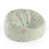 Dětský sedací vak Cocoon Srdíčka a spirály XL: 75 x 45 x 35 cm