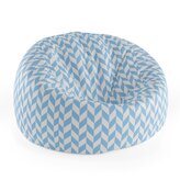 Dětský sedací vak Cocoon Modrobílé kosodélníky: 75 x 45 x 35 cm