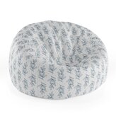 Dětský sedací vak Cocoon Modré lístky: 75 x 45 x 35 cm