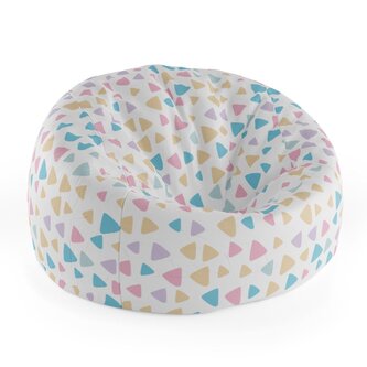 Dětský sedací vak Cocoon Barevné trojúhelníčky: 75 x 45 x 35 cm