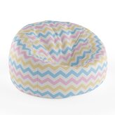 Dětský sedací vak Cocoon Tříbarevné klikyháky: 75 x 45 x 35 cm