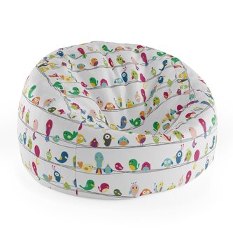 Dětský sedací vak Cocoon Ptáčci: 75 x 45 x 35 cm
