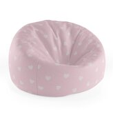 Dětský sedací vak Cocoon Růžová srdíčka: 75 x 45 x 35 cm