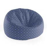 Dětský sedací vak Cocoon Srdíčka na modré: 75 x 45 x 35 cm