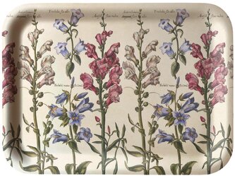 Dřevěný tác Blue Flowers