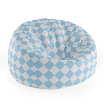 Dětský sedací vak Cocoon Bílomodré kosočtverce: 75 x 45 x 35 cm