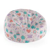 Dětský sedací vak Cocoon Chrastítko a čepičky: 75 x 45 x 35 cm