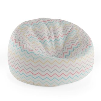 Dětský sedací vak Cocoon Šestibarevné klikyháky: 75 x 45 x 35 cm