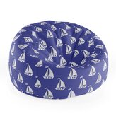 Dětský sedací vak Cocoon Bílé lodě: 75 x 45 x 35 cm