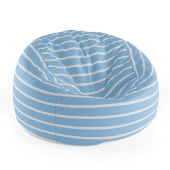 Dětský sedací vak Cocoon Modrobílé pruhy: 75 x 45 x 35 cm