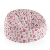 Dětský sedací vak Cocoon Růžové oblečky: 75 x 45 x 35 cm