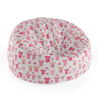 Dětský sedací vak Cocoon Růžové oblečky: 75 x 45 x 35 cm