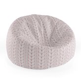 Dětský sedací vak Cocoon Starorůžové pletení: 75 x 45 x 35 cm