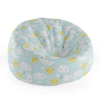 Dětský sedací vak Cocoon Měsíce, slunce a mráčky: 75 x 45 x 35 cm