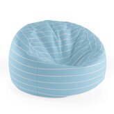 Dětský sedací vak Cocoon Bílé linky na modré: 75 x 45 x 35 cm