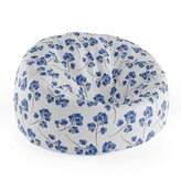 Dětský sedací vak Cocoon Modré kvítí : 75 x 45 x 35 cm