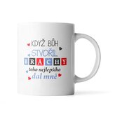 Hrnek Když Bůh stvořil bráchy: 890 ml