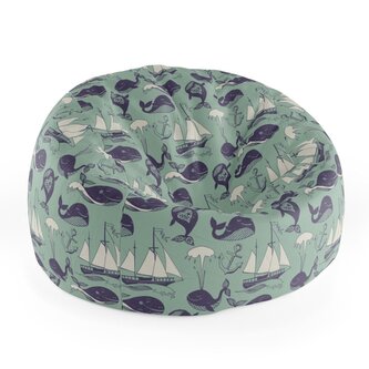Dětský sedací vak Cocoon Velryby: 75 x 45 x 35 cm