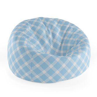 Dětský sedací vak Cocoon Modrobílé čtverce: 75 x 45 x 35 cm