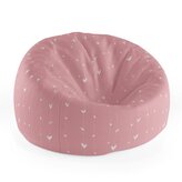 Dětský sedací vak Cocoon Asymetrická srdíčka: 75 x 45 x 35 cm