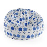 Dětský sedací vak Cocoon Modré květiny: 75 x 45 x 35 cm