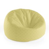 Dětský sedací vak Cocoon Červené kroužky na žluté: 75 x 45 x 35 cm