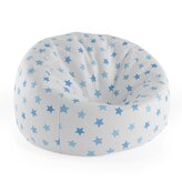 Dětský sedací vak Cocoon Modré hvězdy na bílé: 75 x 45 x 35 cm